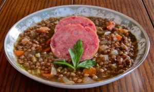 Lentil Soup with Cotechino