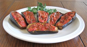 I prefer the baby Italian eggplant but if I can't get 'em Japanese eggplant will do just fine.
